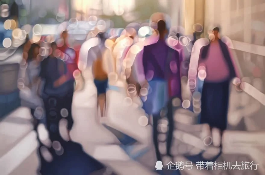 近视眼看到的世界什么样?这位画家决定带你体验一下