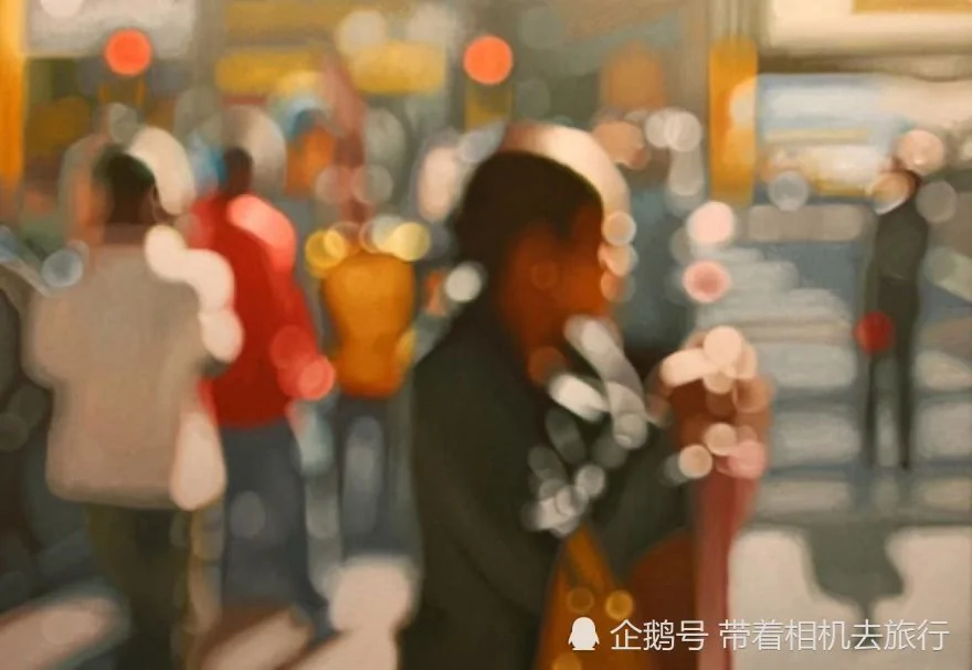 近视眼看到的世界什么样?这位画家决定带你体验一下