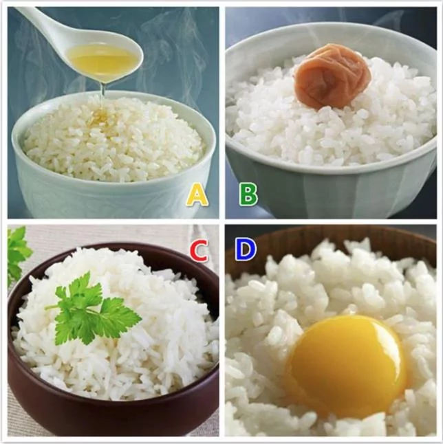 心理测试:选一碗最香的米饭 测你靠什么吃饭!