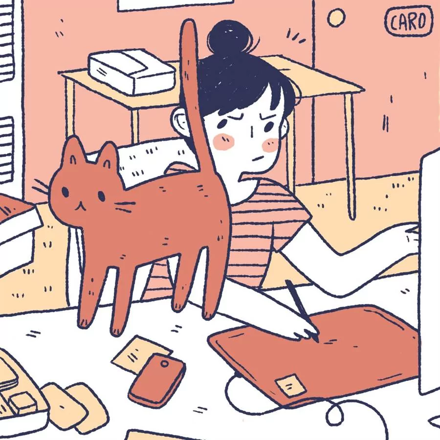 养猫后我再也不需要闹钟了!正妹插画家画出宠主的日常 每一张都超有感!