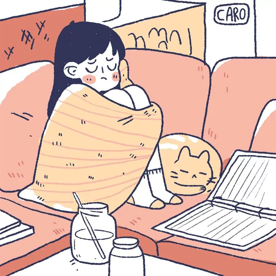 养猫后我再也不需要闹钟了!正妹插画家画出宠主的日常 每一张都超有感!