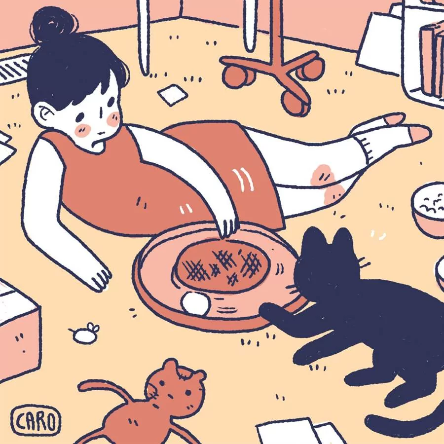 养猫后我再也不需要闹钟了!正妹插画家画出宠主的日常 每一张都超有感!