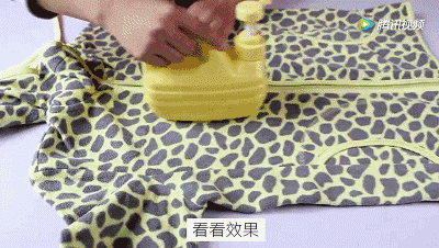 谁还买熨斗啊 洗衣液瓶剪两刀 衣服1秒变平整 太聪明了