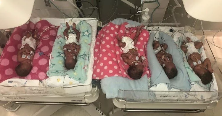 5分钟产下5胞胎…南非丈夫几崩溃妻拒结扎