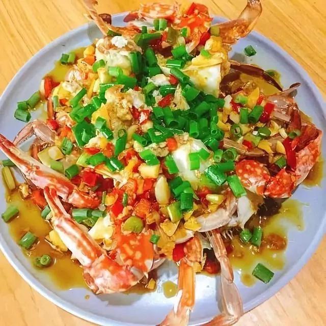 吃螃蟹的时节 葱油梭子蟹做法 美味营养超级棒(组图)