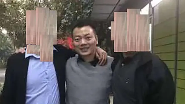 2018年10月21日，沈颢出狱后，与原同事在上海见面。（知情人提供）