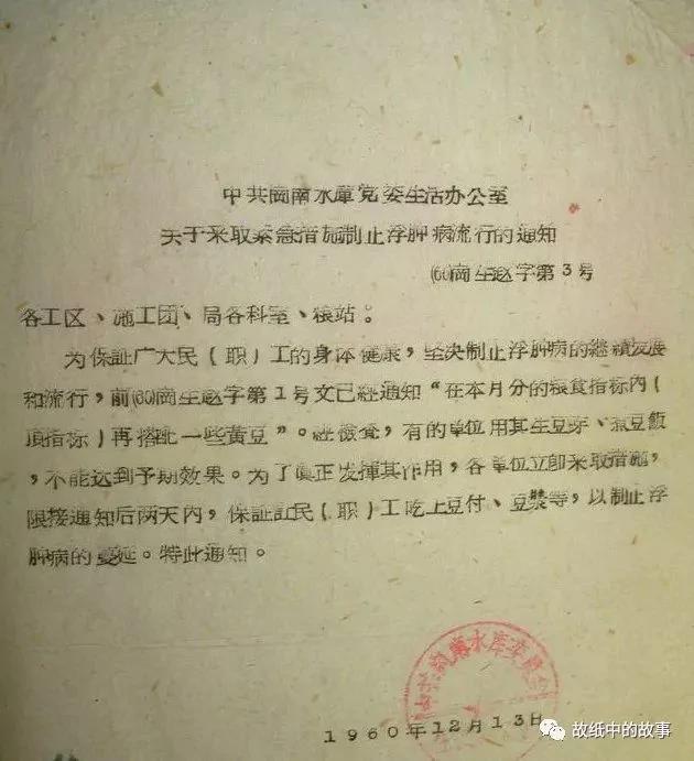 聊一聊饥荒时期的浮肿病