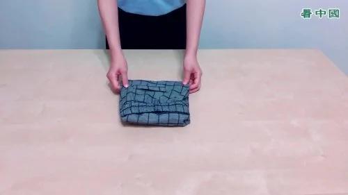 折裤子的2种方法 乱丢也能保持原状