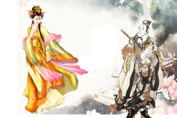 「戒刀」化为周公 「刀鞘」修成桃花女 双双下凡再争斗 却衍生了传统结婚礼俗