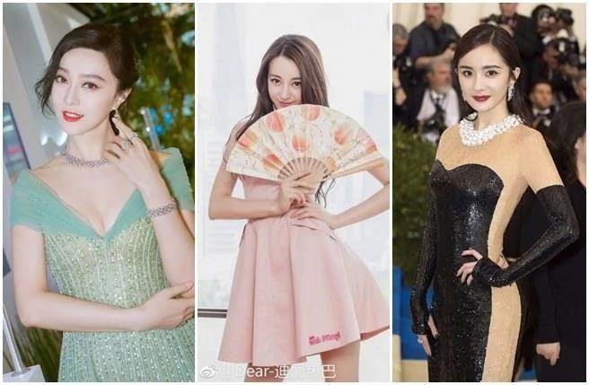 2018年女明星网络热度排行,迪丽热巴击败范冰冰、杨幂风光夺冠。(取自微博)