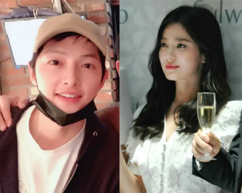 宋仲基离婚前照片曝光与女友人脸靠肩合影还站到椅子上发言 阿波罗新闻网