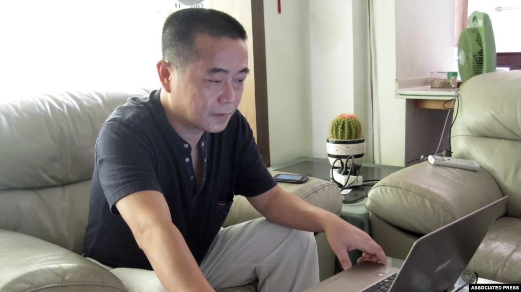 六四天網創辦人黃琦2012年9月18日在四川成都家中。