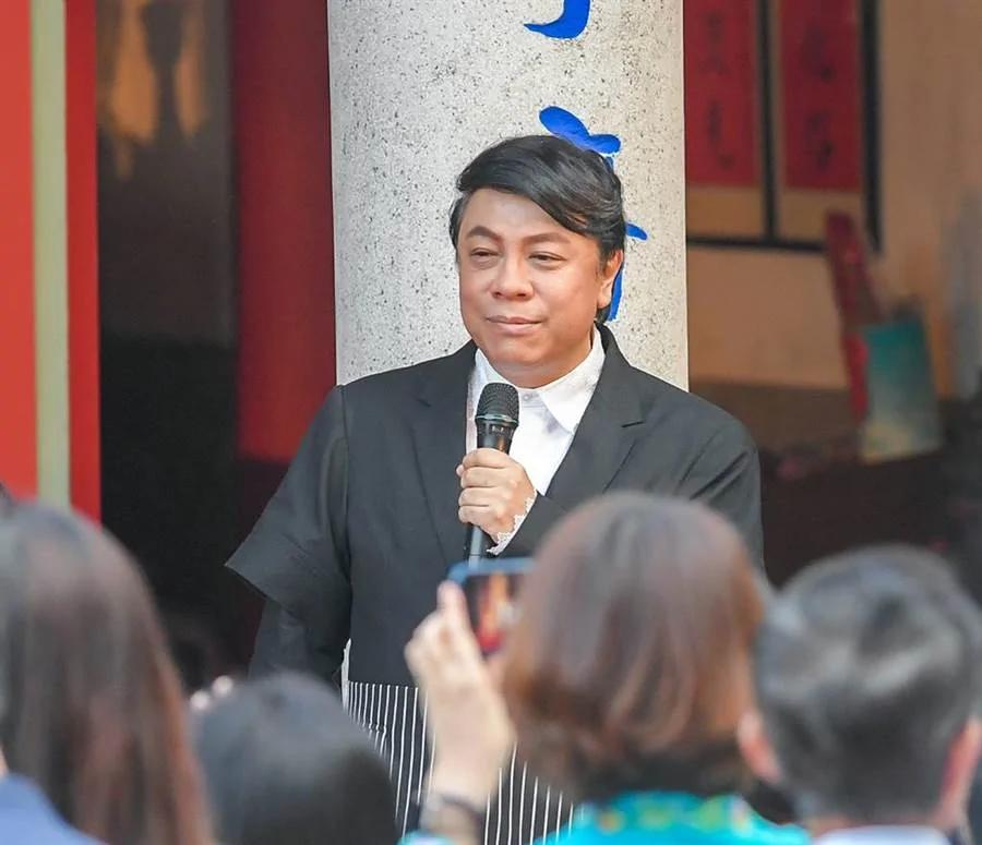 林志玲婚禮，儀式主持人蔡康永。（盧禕祺攝） 