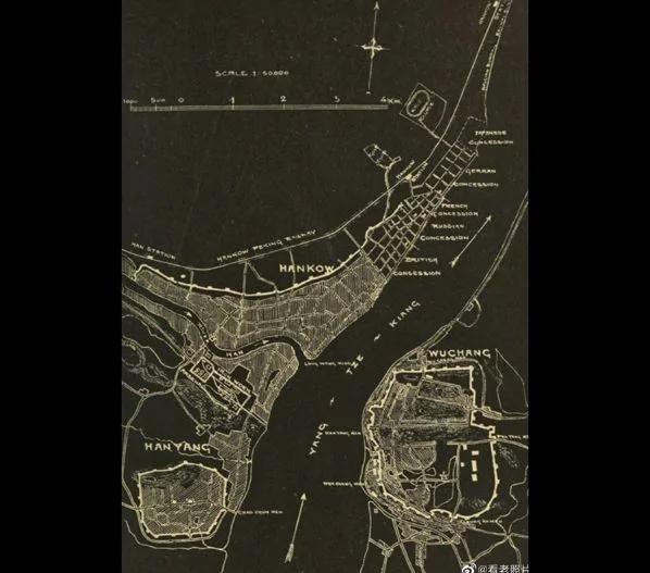 老照片,辛亥革命時清晰的武漢地圖 自我隔離者無奈的歡迎監督卡