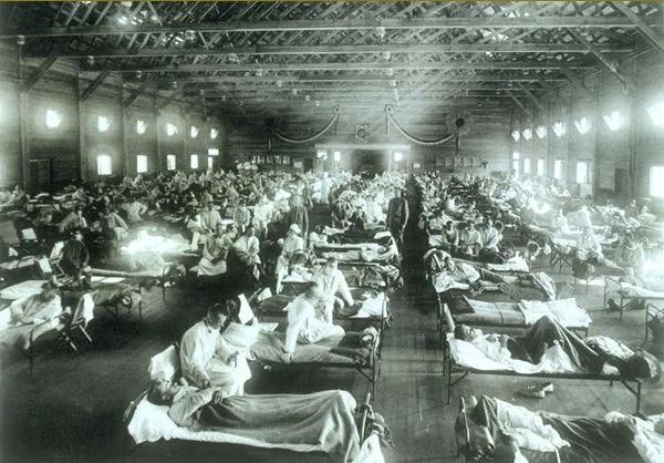 老照片,西班牙流感的全家福 上一次東京奧運會停辦的報道