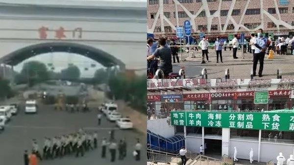 截至6月13日，北京新發地已確診47宗病例，10餘社區被封閉。當地居民向本臺透露，北京的實際感染病例，可能比官方公佈的數字大10倍之多。（網絡圖片）
