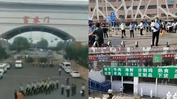截至6月13日，北京新發地已確診47宗病例，10餘社區被封閉。當地居民向本臺透露，北京的實際感染病例，可能比官方公布的數字大10倍之多。（網絡圖片）
