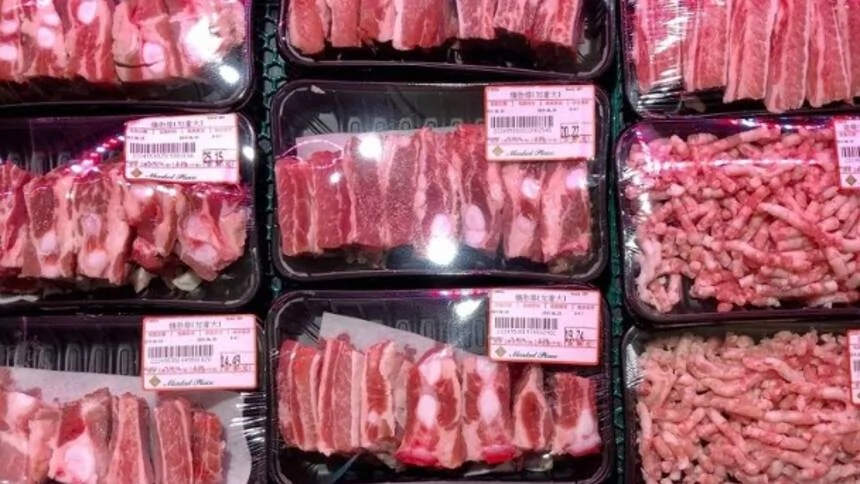 猪肉，美联社图片。