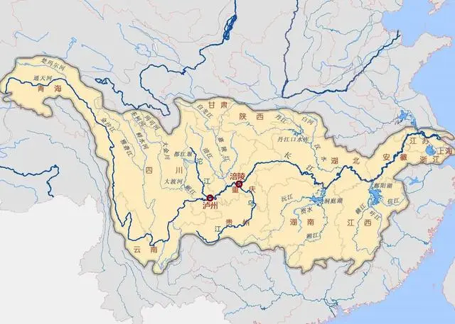 你知道长江支流沱江、乌江与长江的交汇处，分别是哪座城市吗？_河流
