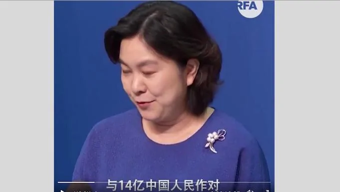 華春瑩稱美國禁止中共黨員及其家人入境是與14億人民作對（視頻截圖）
