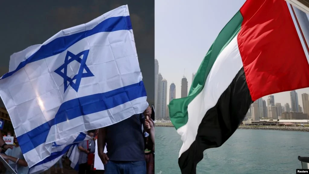 以色列與阿聯同意建立外交關係。