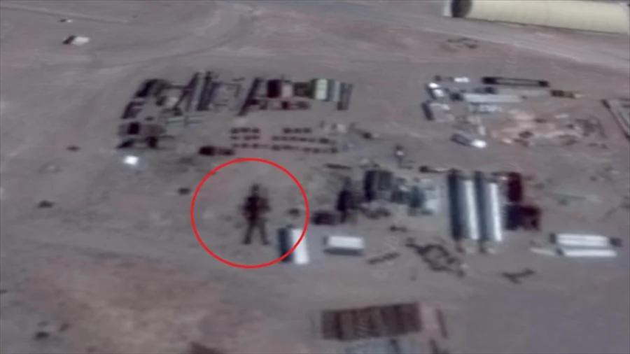 谷歌地球驚現神秘51區16米高疑似外星機器人圖像