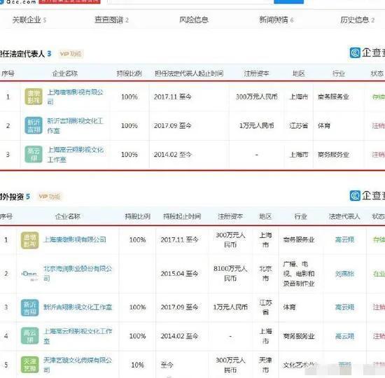 高云翔清算旗下公司 清算组成员为高云翔董璇两人