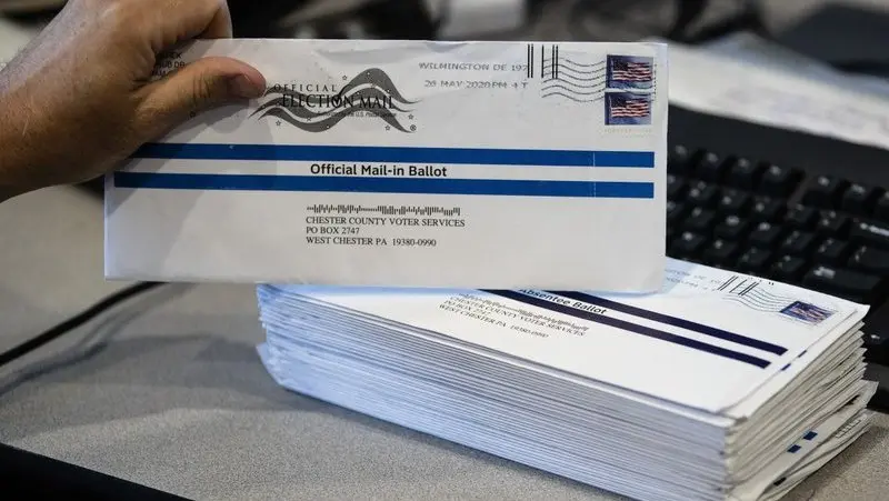 美國選舉的郵寄選票(圖片來自AP)