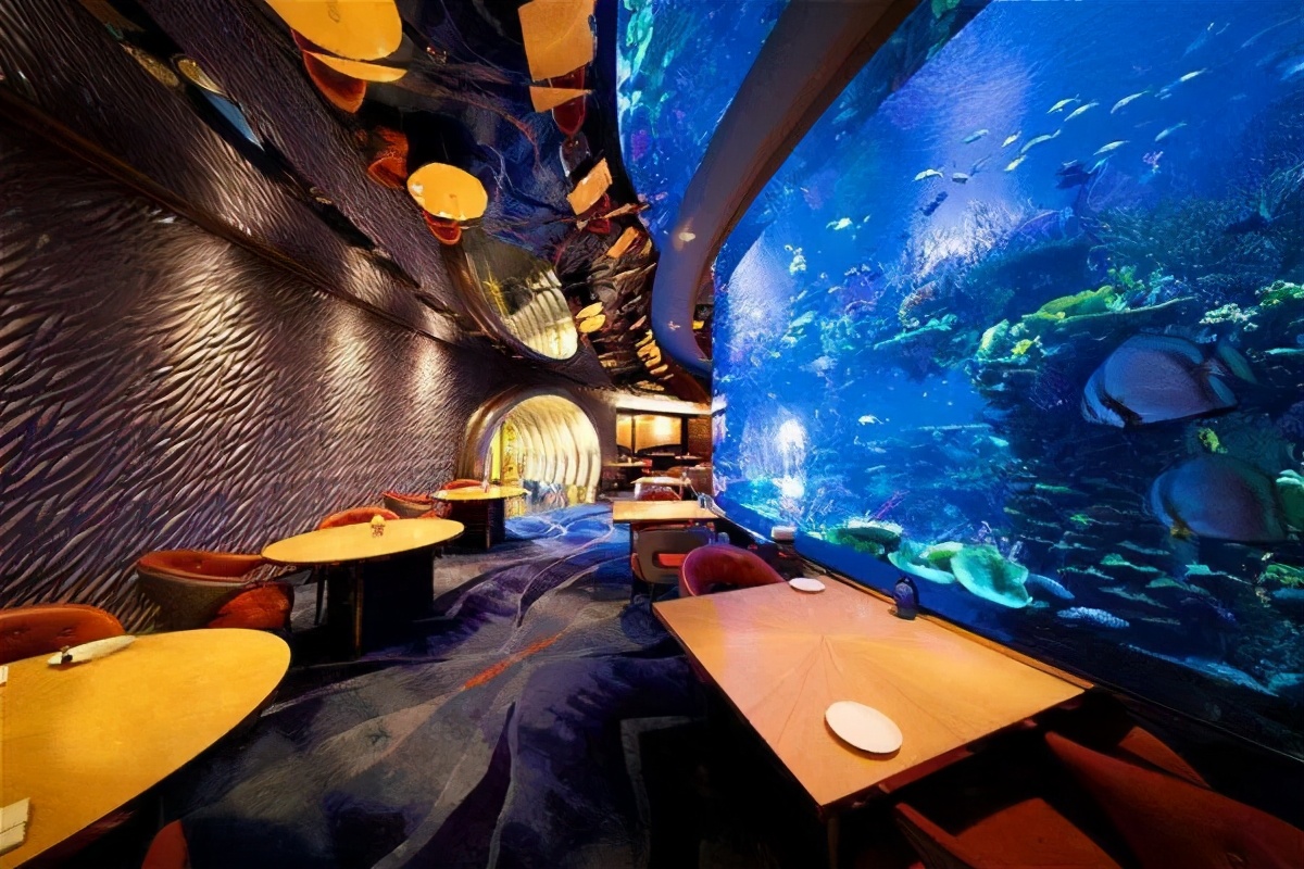 2022迪拜帆船酒店海底餐厅美食餐厅,【环境】很好，碰巧外国人在...【去哪儿攻略】