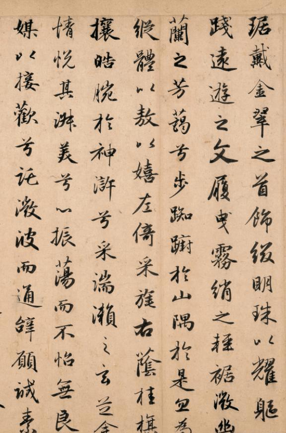 曹植的文融合趙孟的字，堪稱舉世無雙，700年來未見有人超越