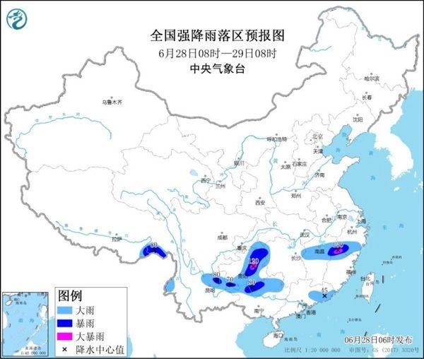 暴雨黃色預警：中國大陸10省區市將有大到暴雨 警惕三峽大壩