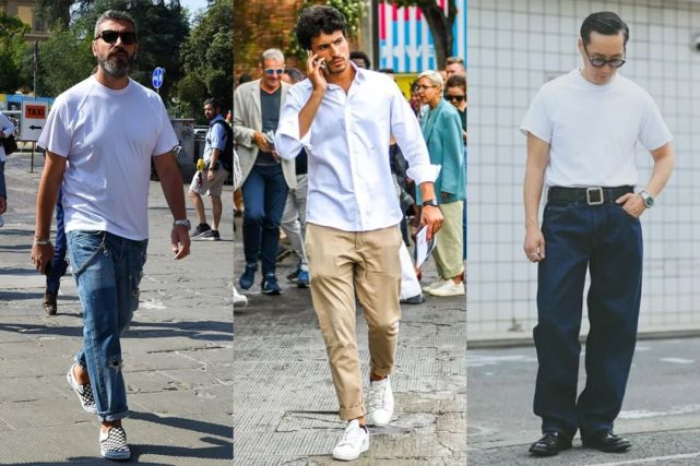 男人衣品好不好，看他怎麼穿這3款白色單品，時裝精喜歡這些造型