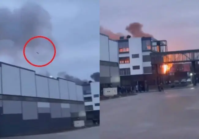 乌克兰民众拍下导弹从头顶飞过惊悚画面