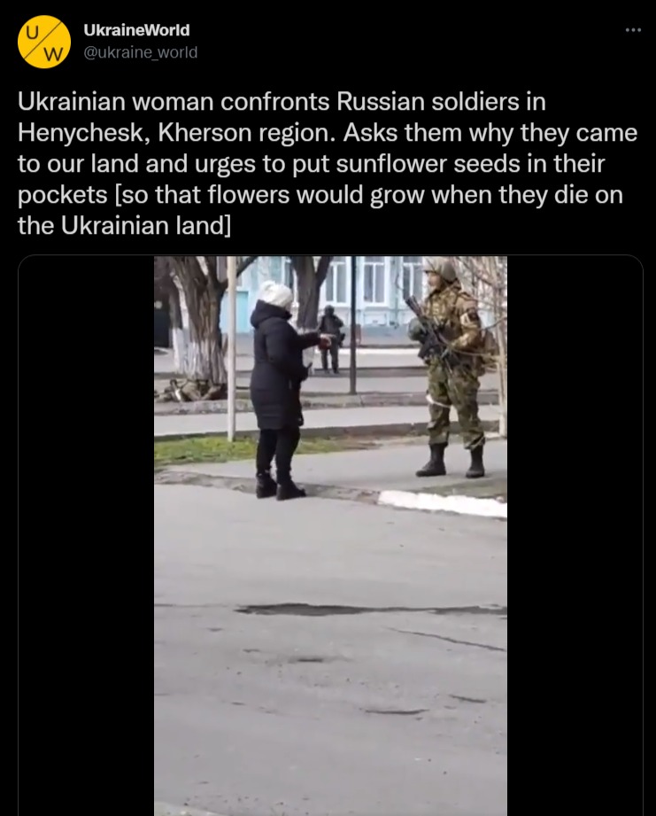 乌克兰大妈当面诅咒俄罗斯大兵