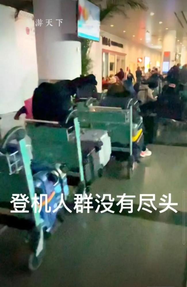 洗版網絡！中國赴美航班爆滿，機場排長隊
