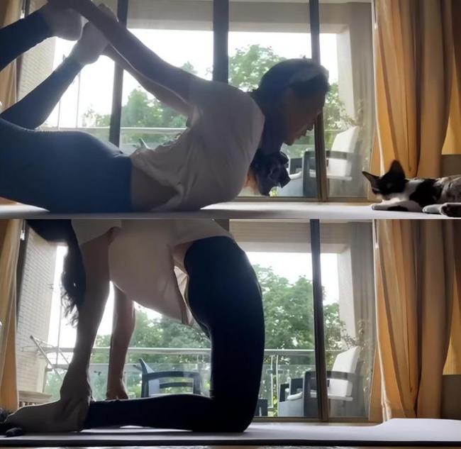 46歲舒淇做瑜伽秀身材！一雙細長筷子腿好搶鏡