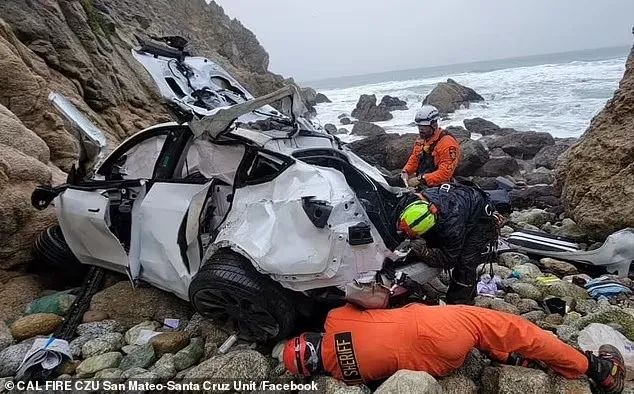 加州Tesla墜崖事故：丈夫被控兩重罪，不得保釋