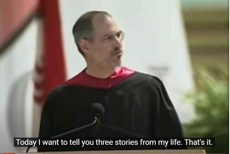 苹果创办人乔布斯2005年在史丹福大学的毕业典礼演讲，勉励毕业生“必须找到自己所爱”，要有杰出成就，唯一之道便是“爱你所做”。(取自史丹福YouTube)