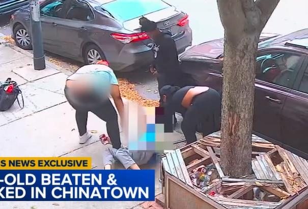 61歲華人大爺唐人街被圍毆：3女持械狂揍