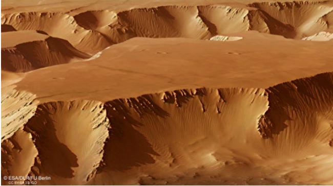 惊人视频展现火星大峡谷的“夜之迷宫”