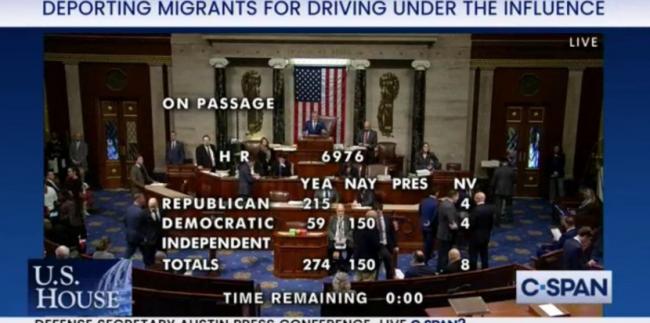 众议院通过法案：没身份酒驾将直接被驱逐出境