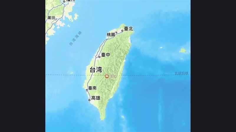 中國網友對於出了中國後，地圖都是顯示台灣有些感嘆。（圖／翻攝自小紅書）