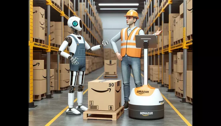 亚马逊有75万个机器人 和真人职员共事