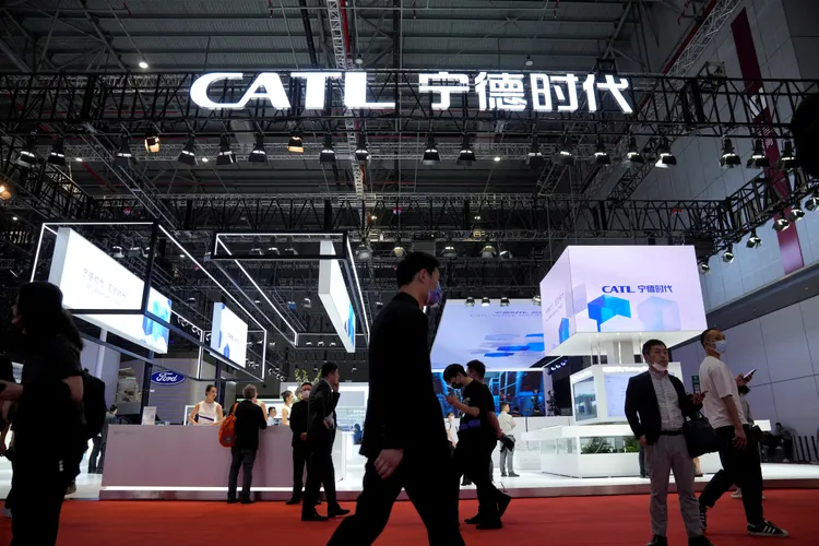 中國電池大廠寧德時代（CATL）受益於當局打壓外商並補貼本土。路透資料照