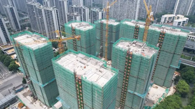 中国一处建设中的住宅