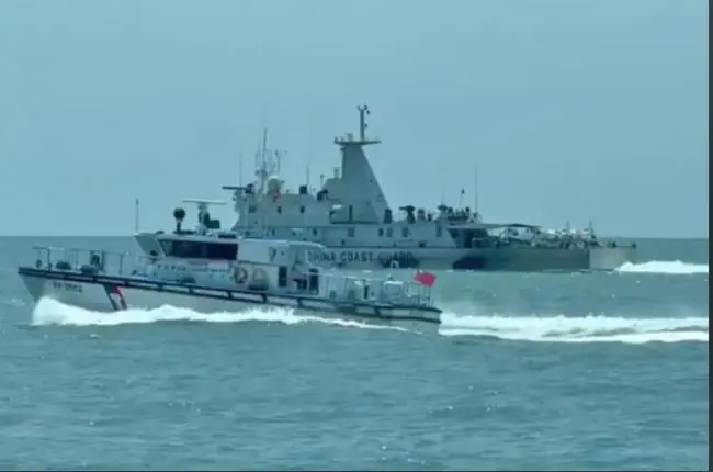 距台湾史上最近 中国4艘海警船又闯金门
