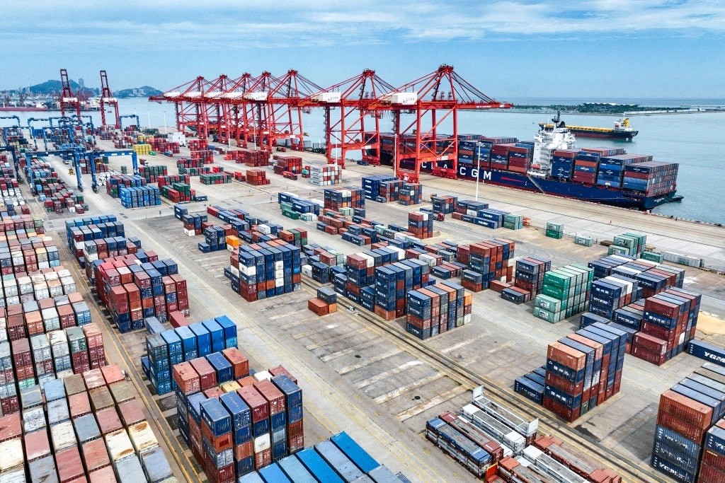中国9月对美国出口同比下跌27%