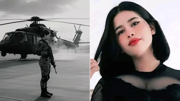 女兵史蒂芬妮被长官开枪爆头夺命。翻摄自X