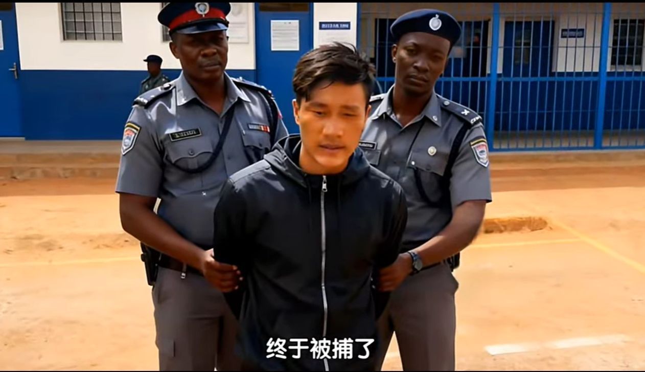 綁架中國同胞的「非洲洋洋」在坦尚尼亞被抓了。(視頻截圖)