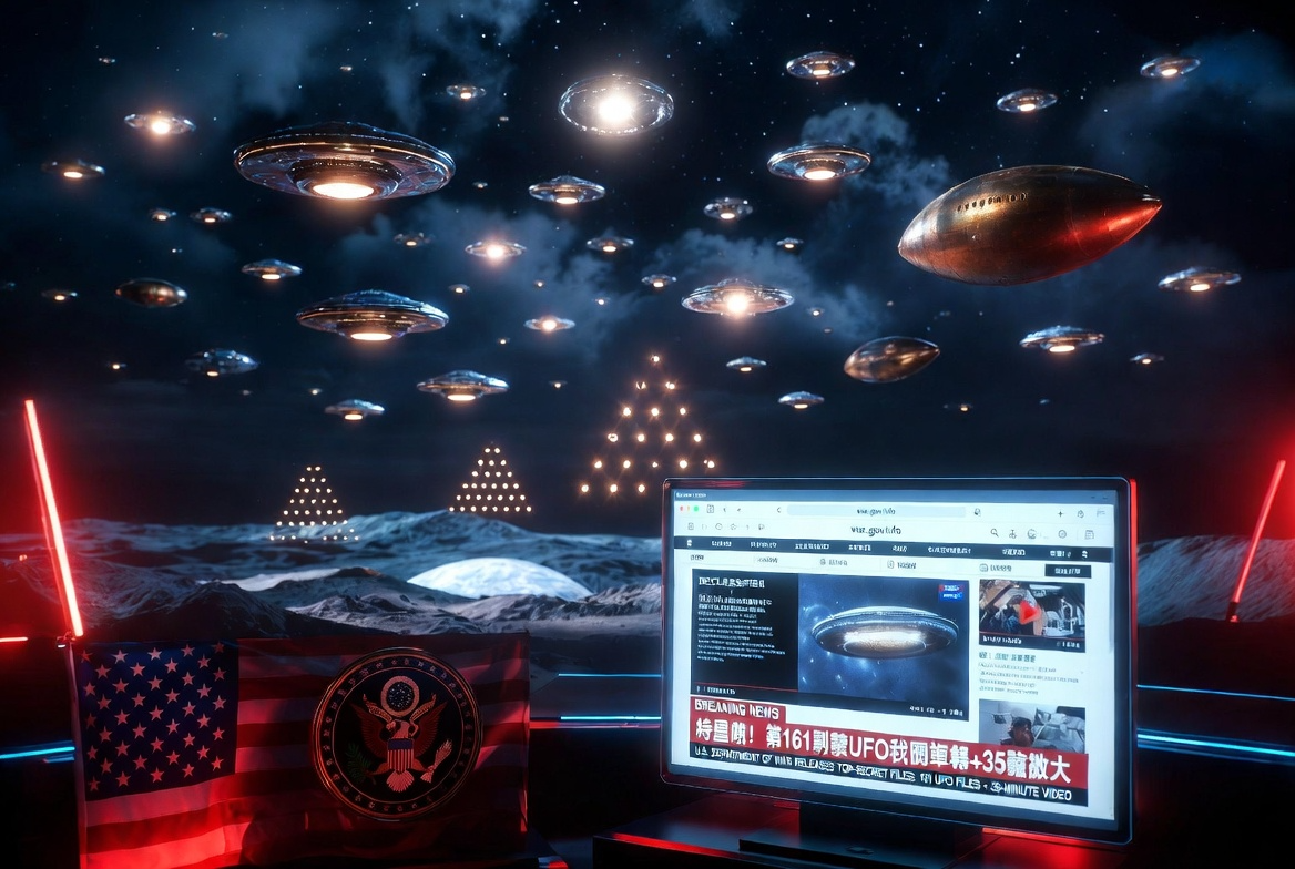 震撼全球！美国深夜公开UFO机密 视频画面太诡异(图/视频)